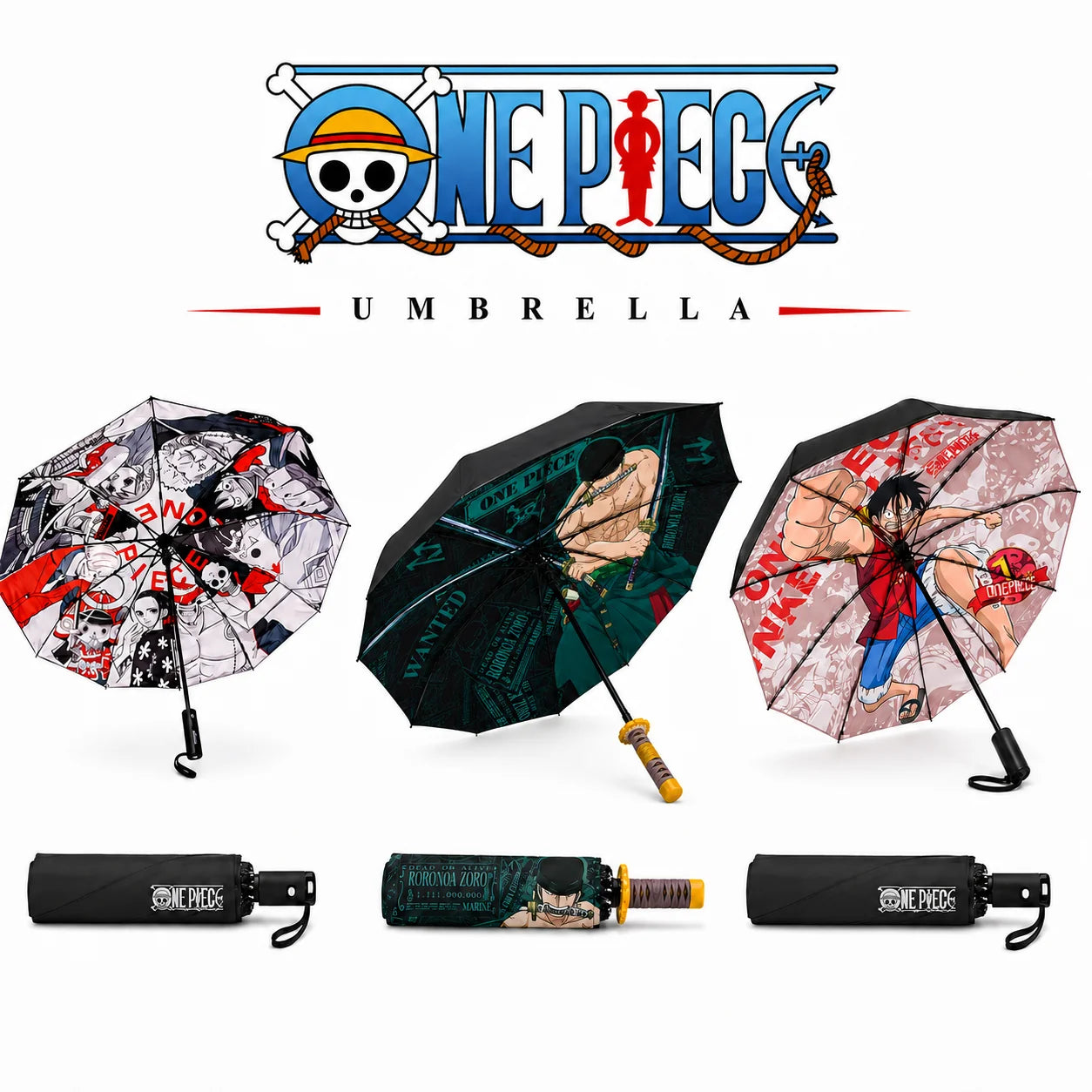 Rainime One Piece Umbrella